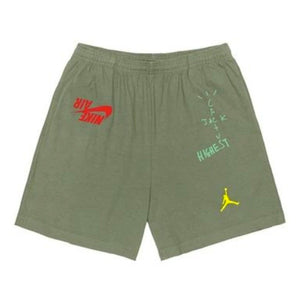 Travis Scott Jordan Cactus Jack Highest Sweatshort Olive