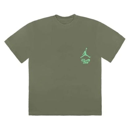 Travis Scott Jordan Cactus Jack Highest T-Shirt Olive - Kick Game