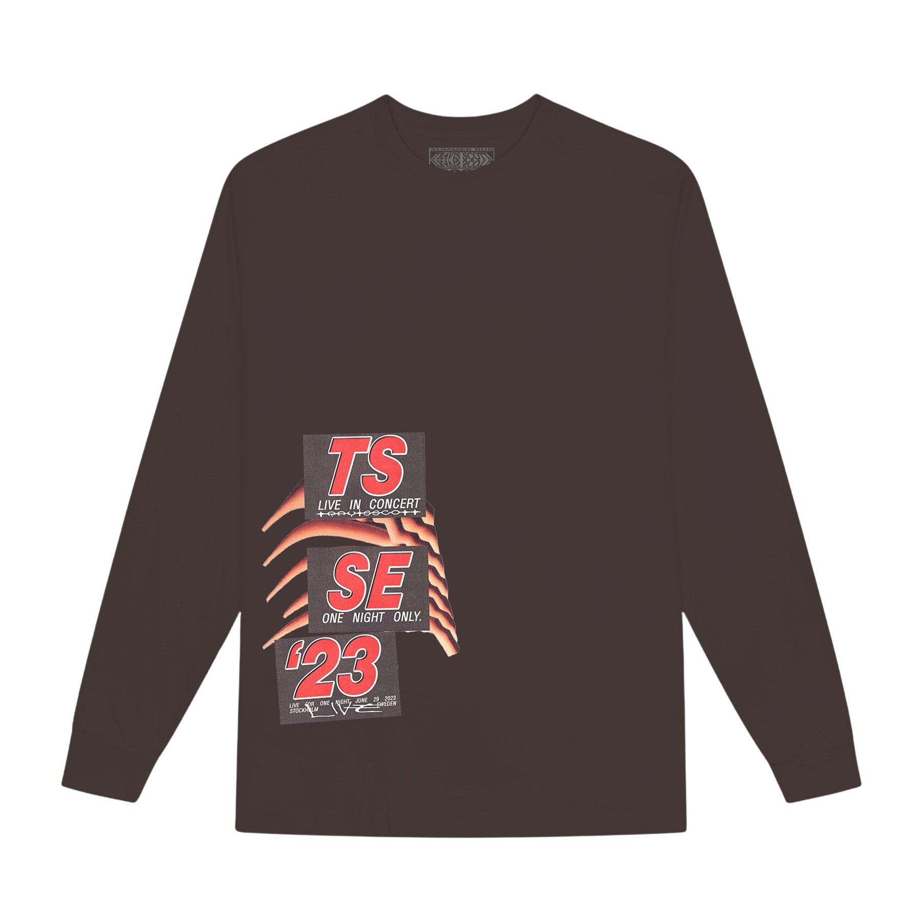 Travis Scott Summer Run 2023 Long Sleeve Tee - Brown (Stockholm) - Kick Game