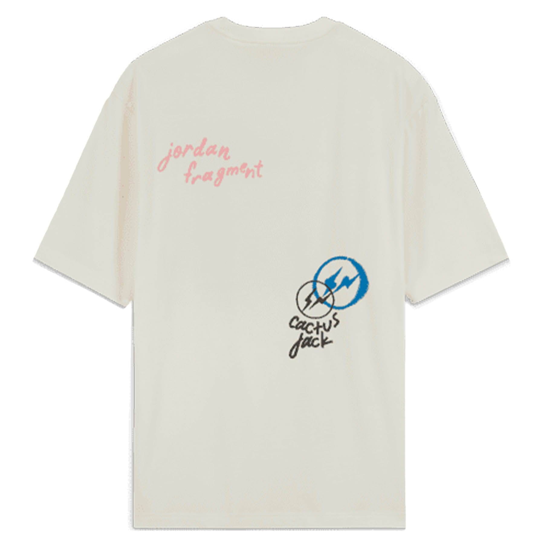 Air Jordan blue x Travis Scott x Fragment Short - Sleeve Tee