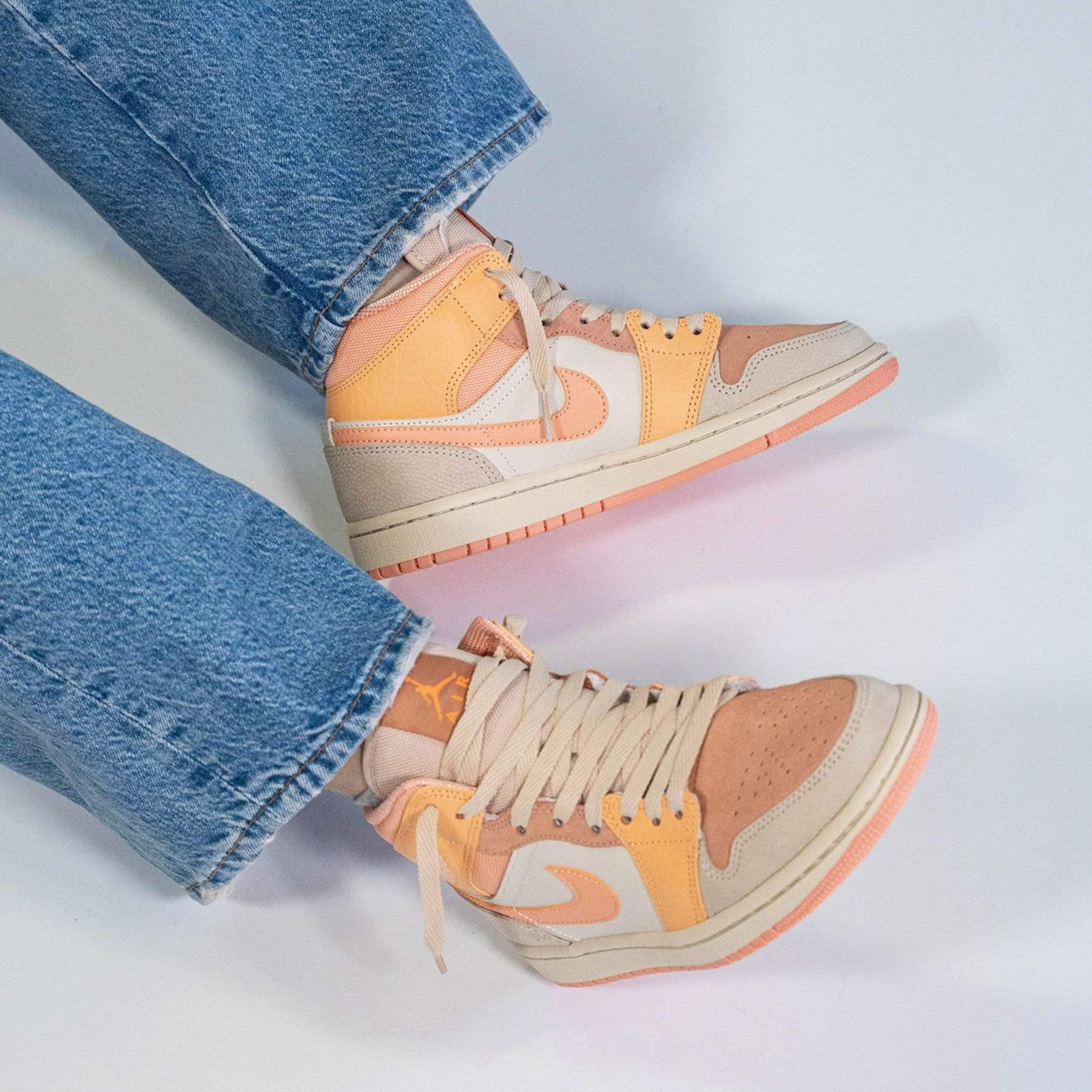 apricot jordan ones